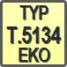 Piktogram - Typ: T.5134-EKO